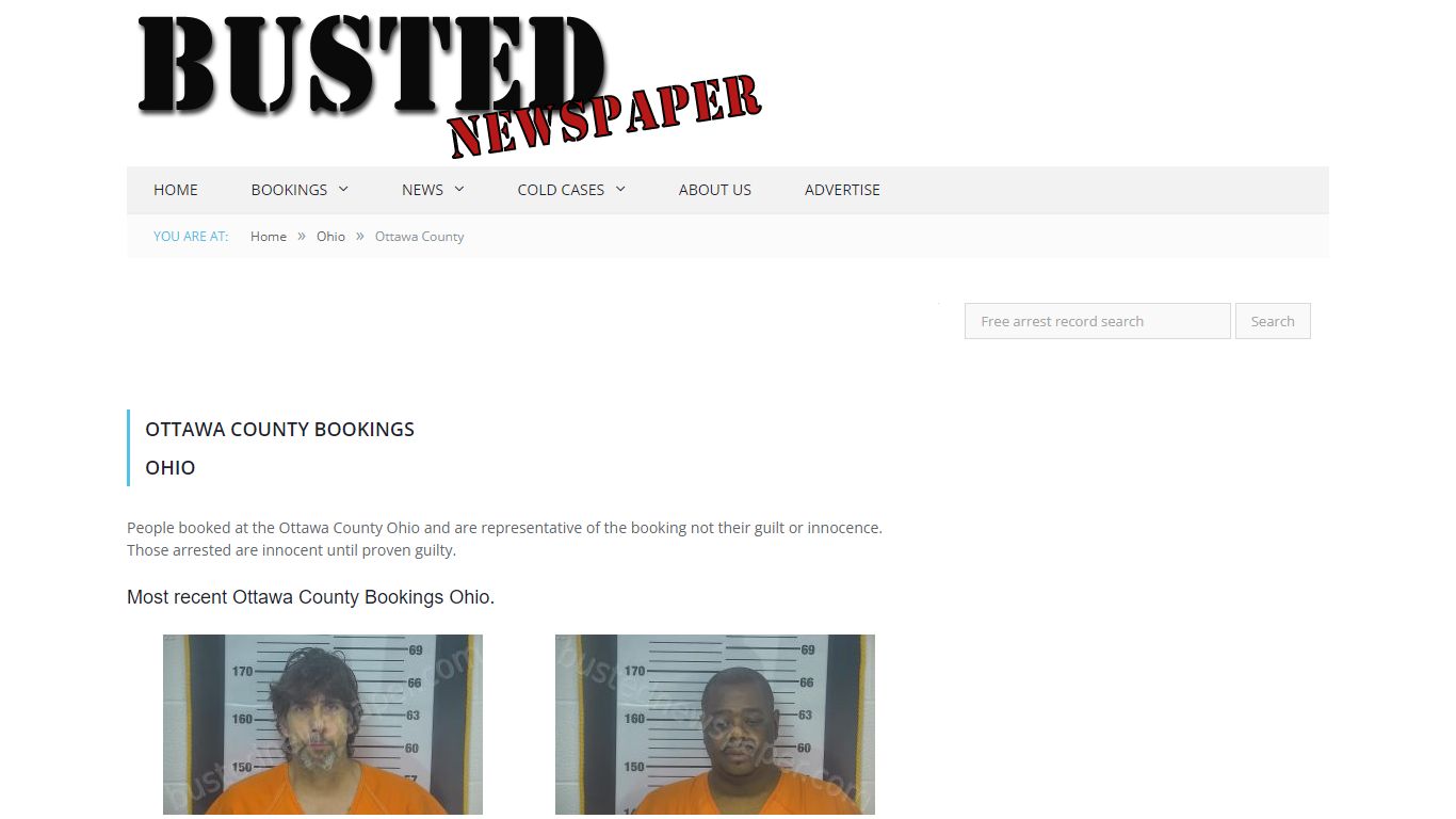 Ottawa County, OH Mugshots - BUSTEDNEWSPAPER.COM